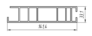 Алюминиевый профиль для авто и вагоностроения АТ-1285