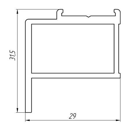 Алюминиевый профиль по индивидуальным чертежам заказчиков АТ-2870