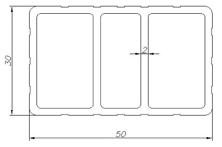 Алюминиевый профиль по индивидуальным чертежам заказчиков АТ-8235