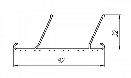 Алюминиевый профиль для лестниц и стремянок АТ-2591
