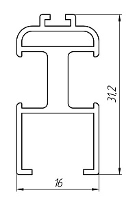 Алюминиевый профиль для москитных сеток АТ-4818