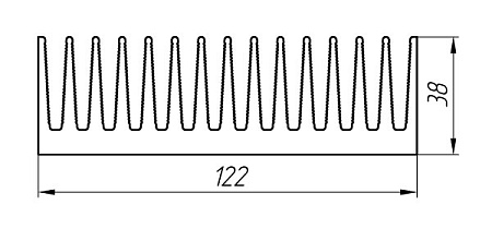 Алюминиевый профиль для радиаторов охлаждения АТ-1320