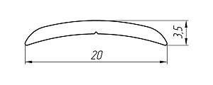 Алюминиевый профиль для порогов АТ-2753