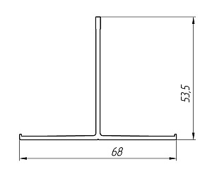 Алюминиевый профиль для вентилируемых фасадов АТ-1181