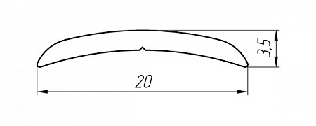 Алюминиевый профиль для порогов АТ-2753