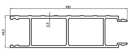 Алюминиевый профиль по индивидуальным чертежам заказчиков АТ-7917
