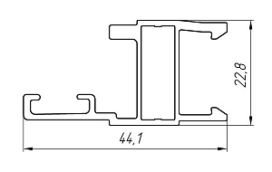 Алюминиевый профиль для строительства теплиц АТ-3262