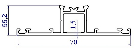 Алюминиевый профиль для вентилируемых фасадов АТ-7610