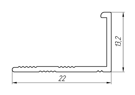 Алюминиевый профиль для окантовки и стыков АТ-3592