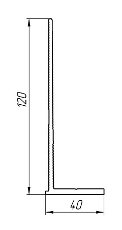Алюминиевый профиль для вентилируемых фасадов АТ-6665