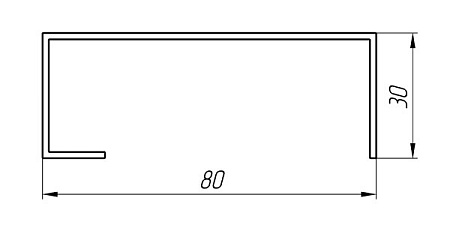 Алюминиевый профиль по индивидуальным чертежам заказчиков АТ-2958
