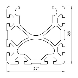 Алюминиевый профиль для торгово-выставочного оборудования АТ-2983