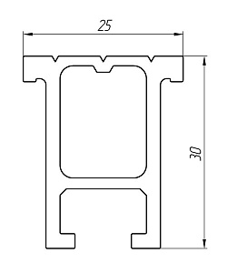 Алюминиевый профиль для лифтов АТ-5691