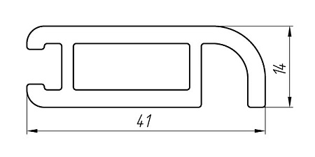 Алюминиевый профиль для торгово-выставочного оборудования АТ-614