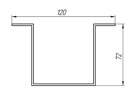 Алюминиевый профиль по индивидуальным чертежам заказчиков АТ-2951