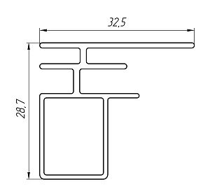 Алюминиевый профиль для строительства теплиц АТ-3265