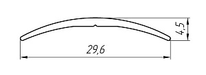 Алюминиевый профиль для порогов АТ-1095
