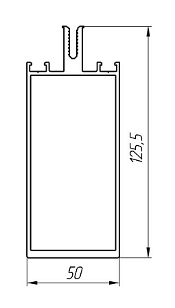 Алюминиевый профиль для вентилируемых фасадов АТ-7291