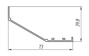 Алюминиевый профиль для систем кондиционирования и вентиляции АТ-2775