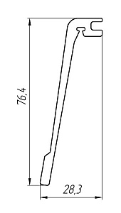 Алюминиевый профиль для строительства теплиц АТ-3258