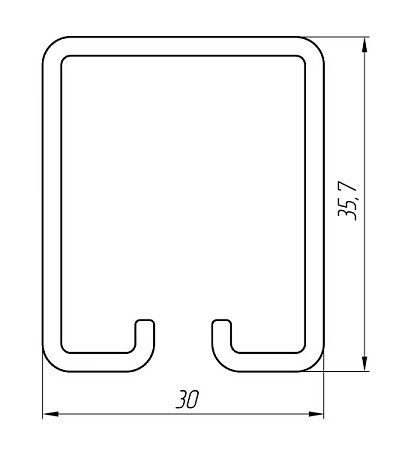 Алюминиевый профиль для вентилируемых фасадов АТ-5952