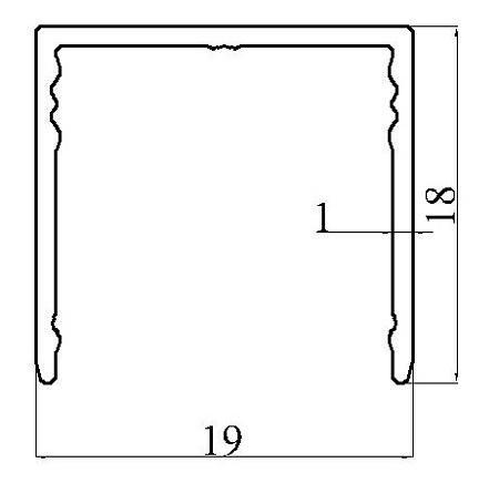 Алюминиевый профиль по индивидуальным чертежам заказчиков АТ-7948