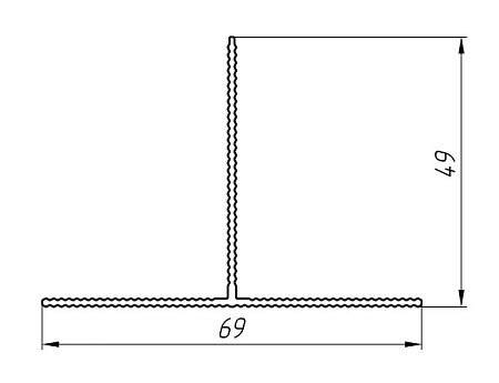 Алюминиевый профиль для вентилируемых фасадов АТ-6875