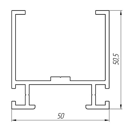 Алюминиевый профиль по индивидуальным чертежам заказчиков АТ-3225