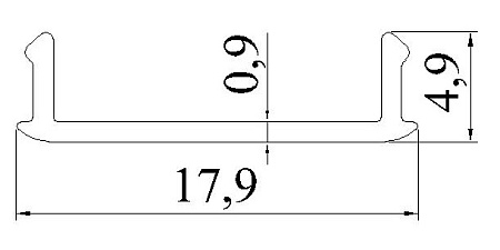 Алюминиевый профиль по индивидуальным чертежам заказчиков АТ-7951