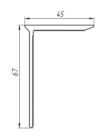 Алюминиевый профиль для вентилируемых фасадов АТ-5718