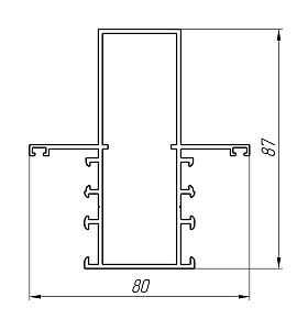 Алюминиевый профиль для остекления балконов, лоджий, витражей АТ-2495