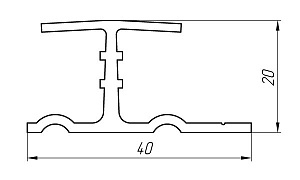 Алюминиевый профиль для вентилируемых фасадов АТ-2048