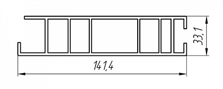 Алюминиевый профиль для авто и вагоностроения АТ-1285