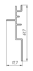 Алюминиевый профиль для строительства теплиц АТ-3622