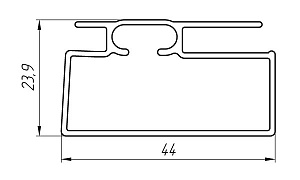 Алюминиевый профиль для строительства теплиц АТ-3621