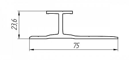 Алюминиевый профиль для вентилируемых фасадов АТ-1341
