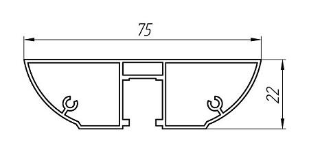 Алюминиевый профиль для систем дорожного ограждения АТ-3721