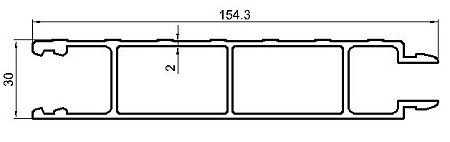 Алюминиевый профиль по индивидуальным чертежам заказчиков АТ-7916