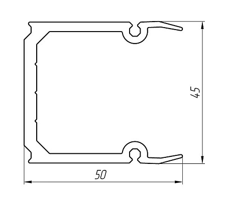 Алюминиевый профиль для остекления балконов, лоджий, витражей АТ-6821