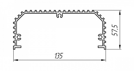 Алюминиевый профиль для радиаторов охлаждения АТ-1052