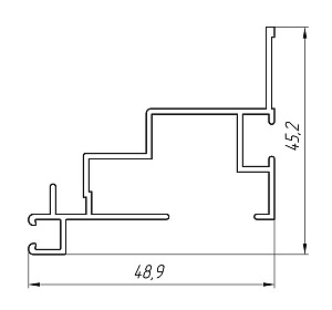 Алюминиевый профиль для строительства теплиц АТ-120