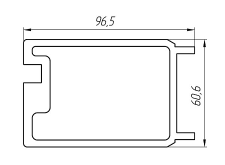 Алюминиевый профиль по индивидуальным чертежам заказчиков АТ-2851