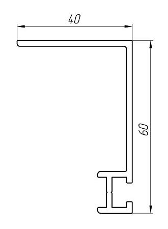 Алюминиевый профиль по индивидуальным чертежам заказчиков АТ-3224