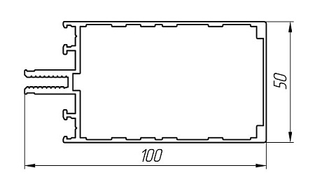 Алюминиевый профиль для вентилируемых фасадов АТ-5784