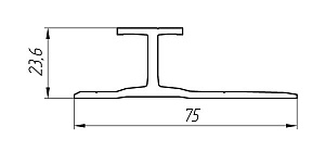 Алюминиевый профиль для вентилируемых фасадов АТ-1341
