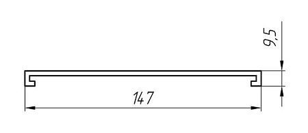 Алюминиевый профиль для вентилируемых фасадов АТ-6685