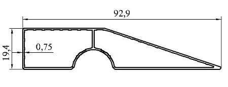 Алюминиевый профиль по индивидуальным чертежам заказчиков АТ-7883