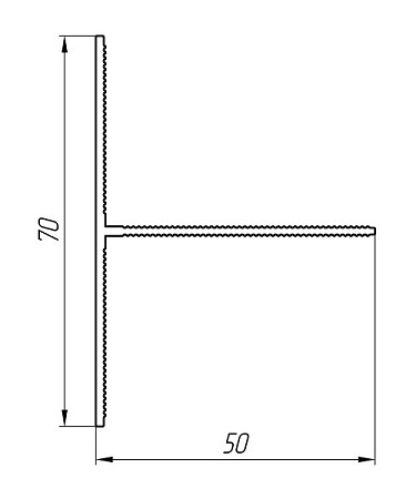 Алюминиевый профиль для вентилируемых фасадов АТ-5635
