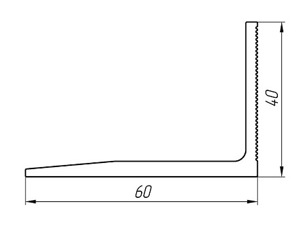 Алюминиевый профиль для вентилируемых фасадов АТ-7089
