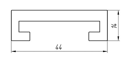 Алюминиевый профиль по индивидуальным чертежам заказчиков АТ-2972